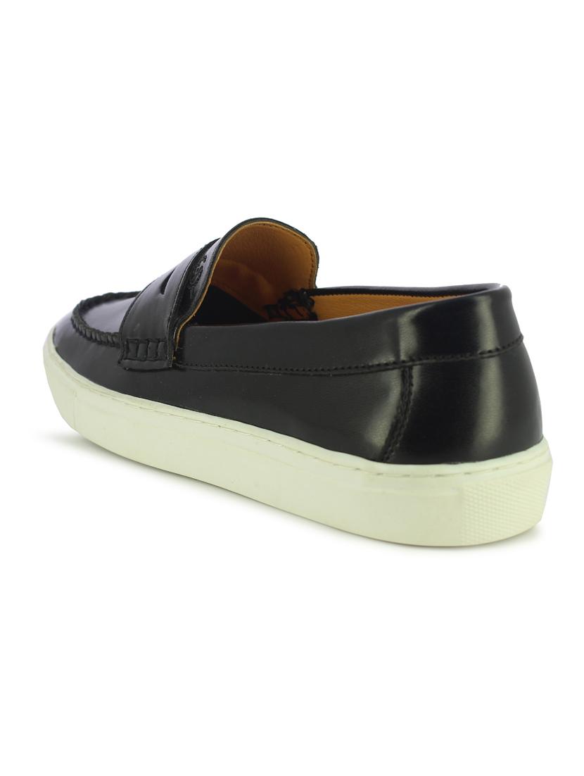 black slip on loafers - 17080585 - Zoom Image - 3