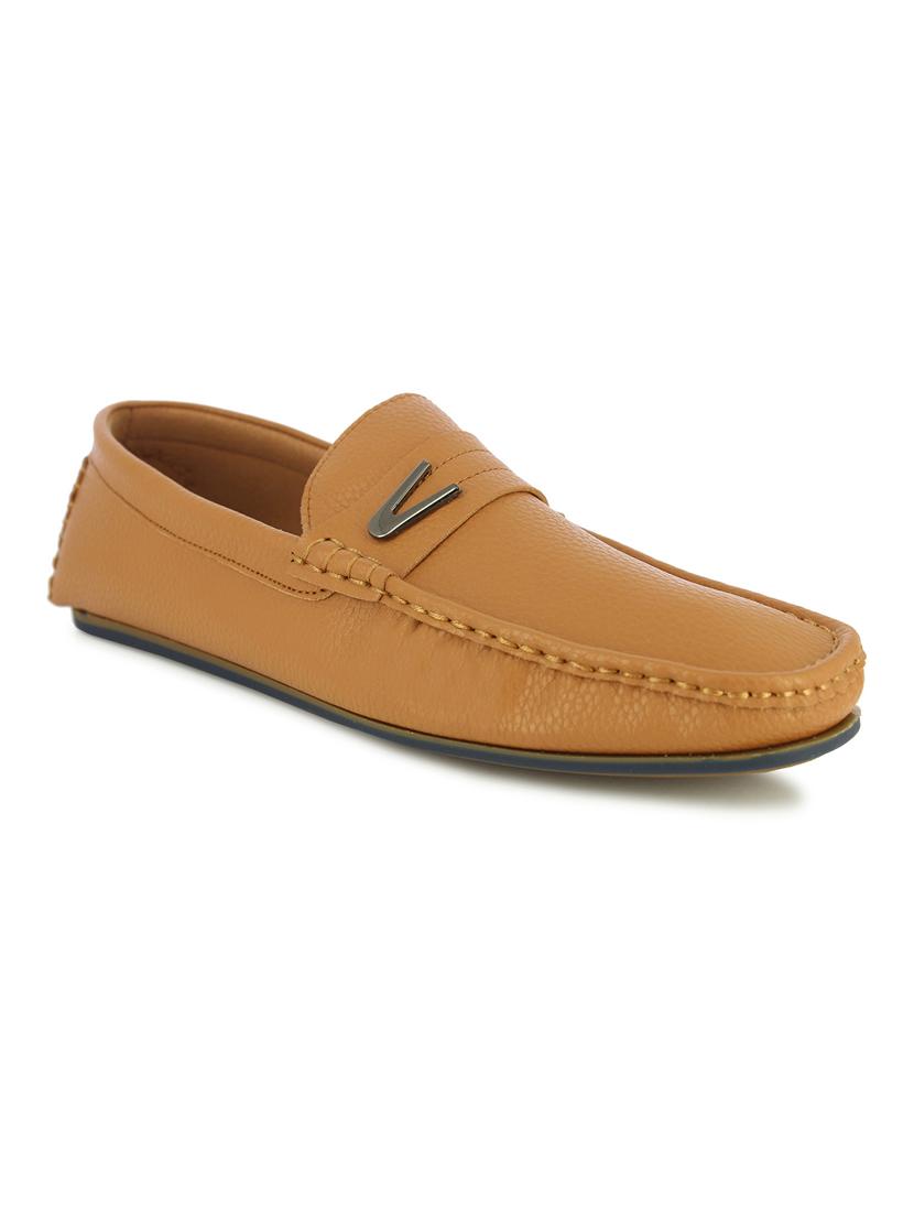 tan slip on loafers - 17080595 - Zoom Image - 1