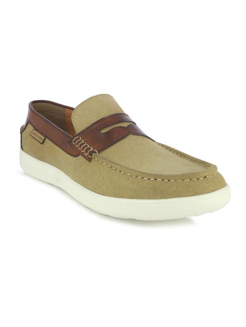 beige slip on loafers - 17080630 - Standard Image - 1
