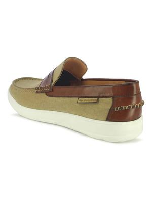 beige slip on loafers - 17080630 - Standard Image - 3