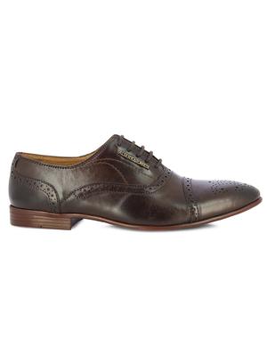 brown lace-up derbys - 17081192 - Standard Image - 2