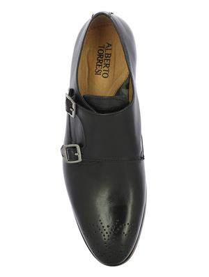 black slip on monk strap - 17081233 - Standard Image - 4