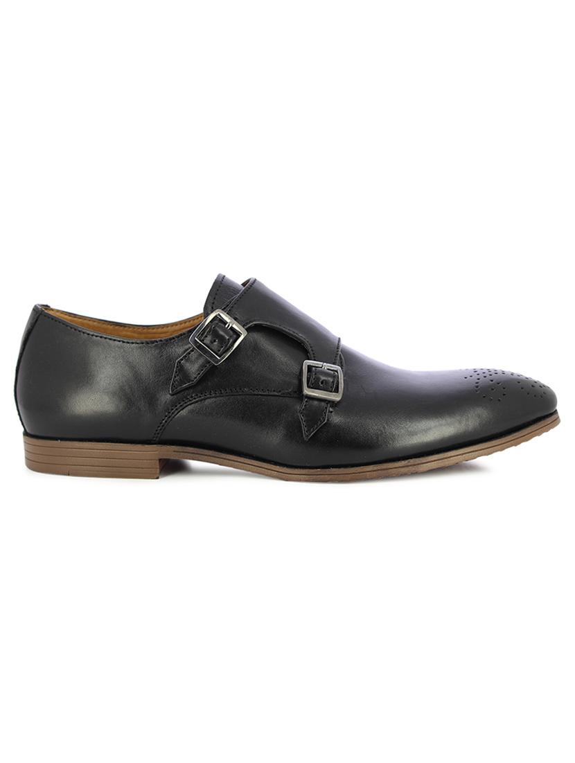 black slip on monk strap - 17081233 - Zoom Image - 2