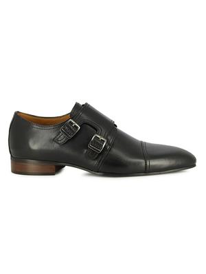 black slip on monk straps - 17081237 - Standard Image - 2