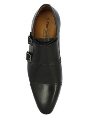 black slip on monk straps - 17081237 - Standard Image - 4