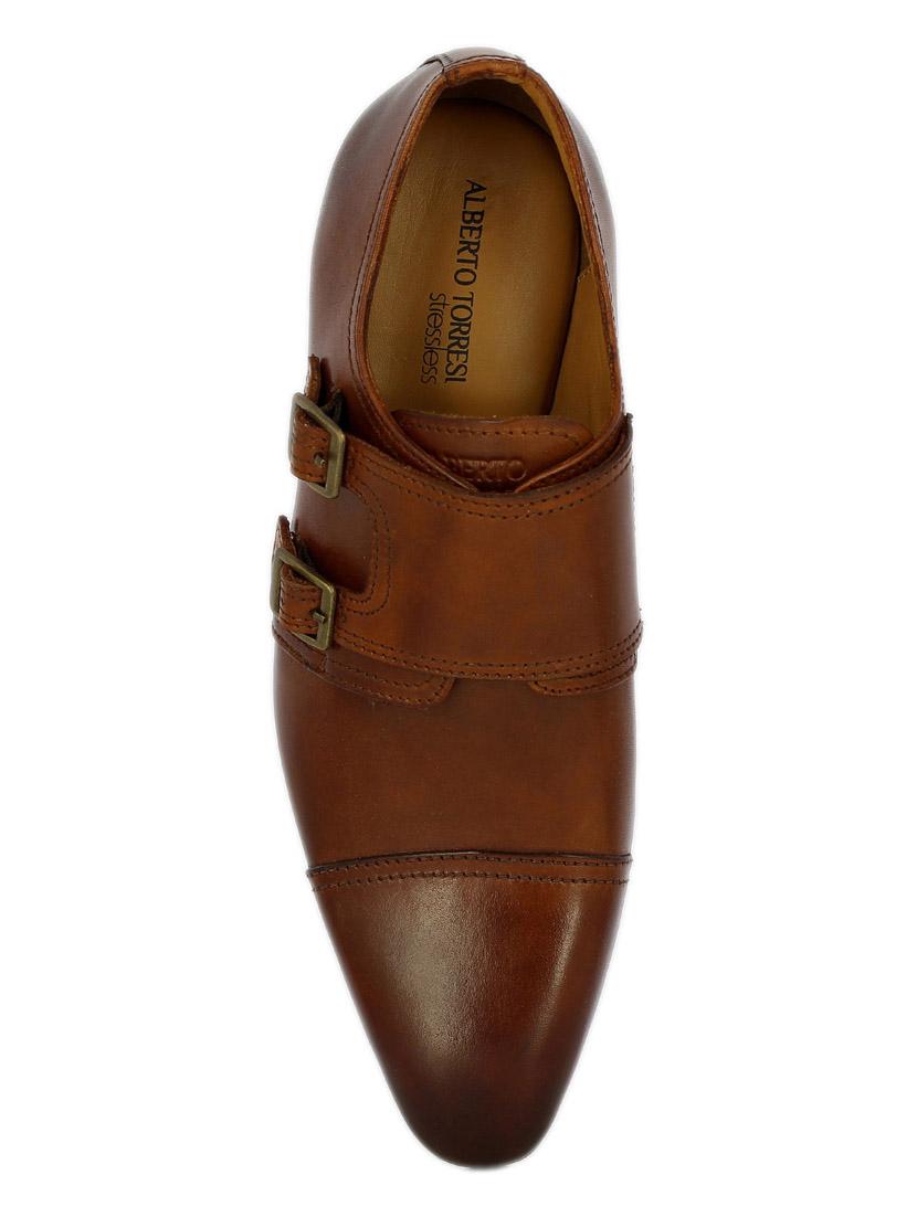 tan slip on monk straps - 17081238 - Zoom Image - 4