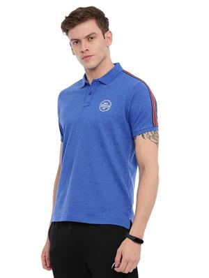 blue solid polo tshirt - 17082171 - Standard Image - 2