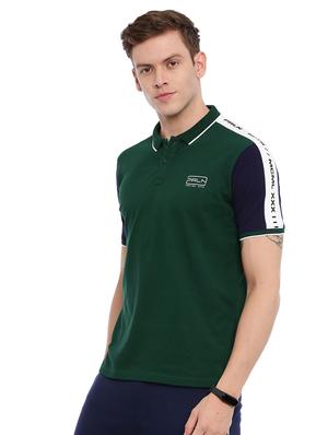 green solid polo tshirt - 17082175 - Standard Image - 2
