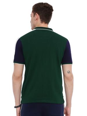 green solid polo tshirt - 17082175 - Standard Image - 3