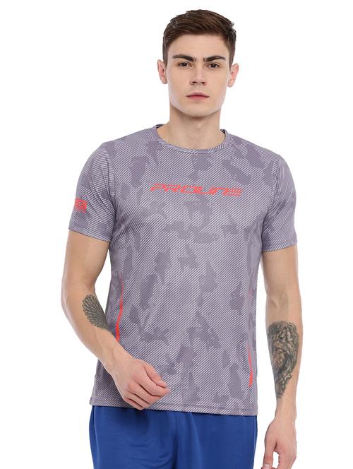 grey printed t-shirt - 17082223 - Standard Image - 1