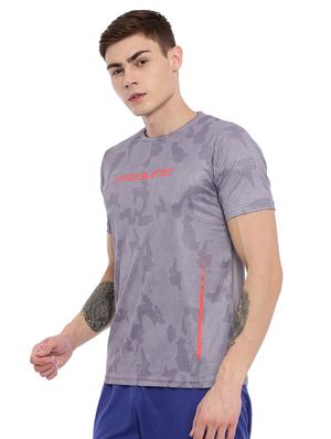 grey printed t-shirt - 17082223 - Standard Image - 2