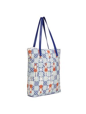 blue canvas printed tote - 17082377 - Standard Image - 4