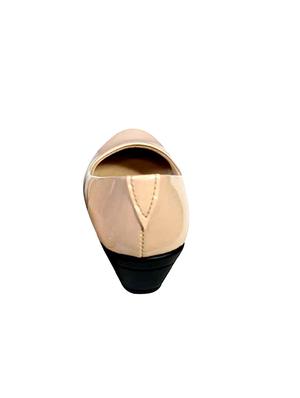 beige solid slip on wedge - 17082448 - Standard Image - 3
