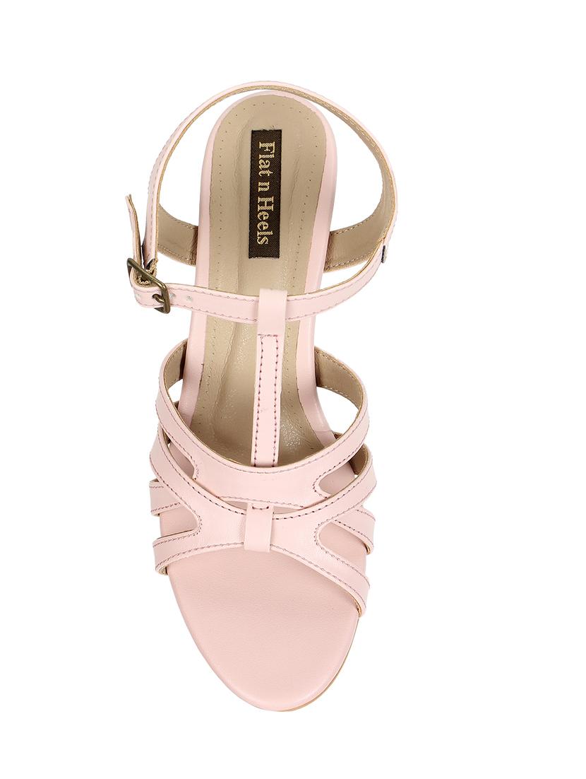 pink ankle strap sandals - 17083211 - Zoom Image - 4