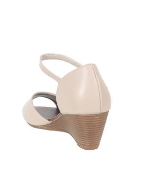 beige closed back wedges - 17083223 - Standard Image - 3