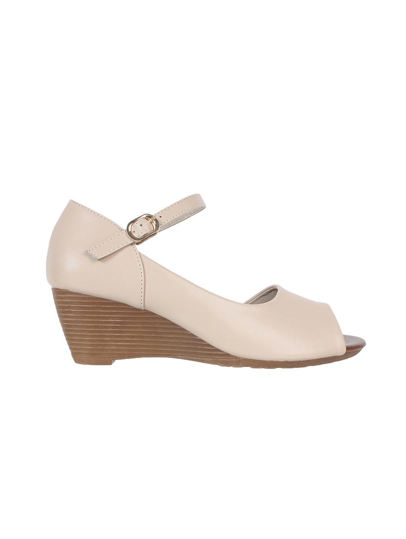 beige closed back wedges - 17083223 - Zoom Image - 2