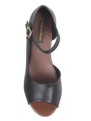 black closed back wedges - 17083224 - Standard Image - 4