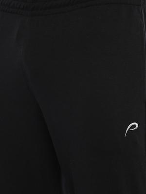 black polyester full length track pant - 17083255 - Standard Image - 5