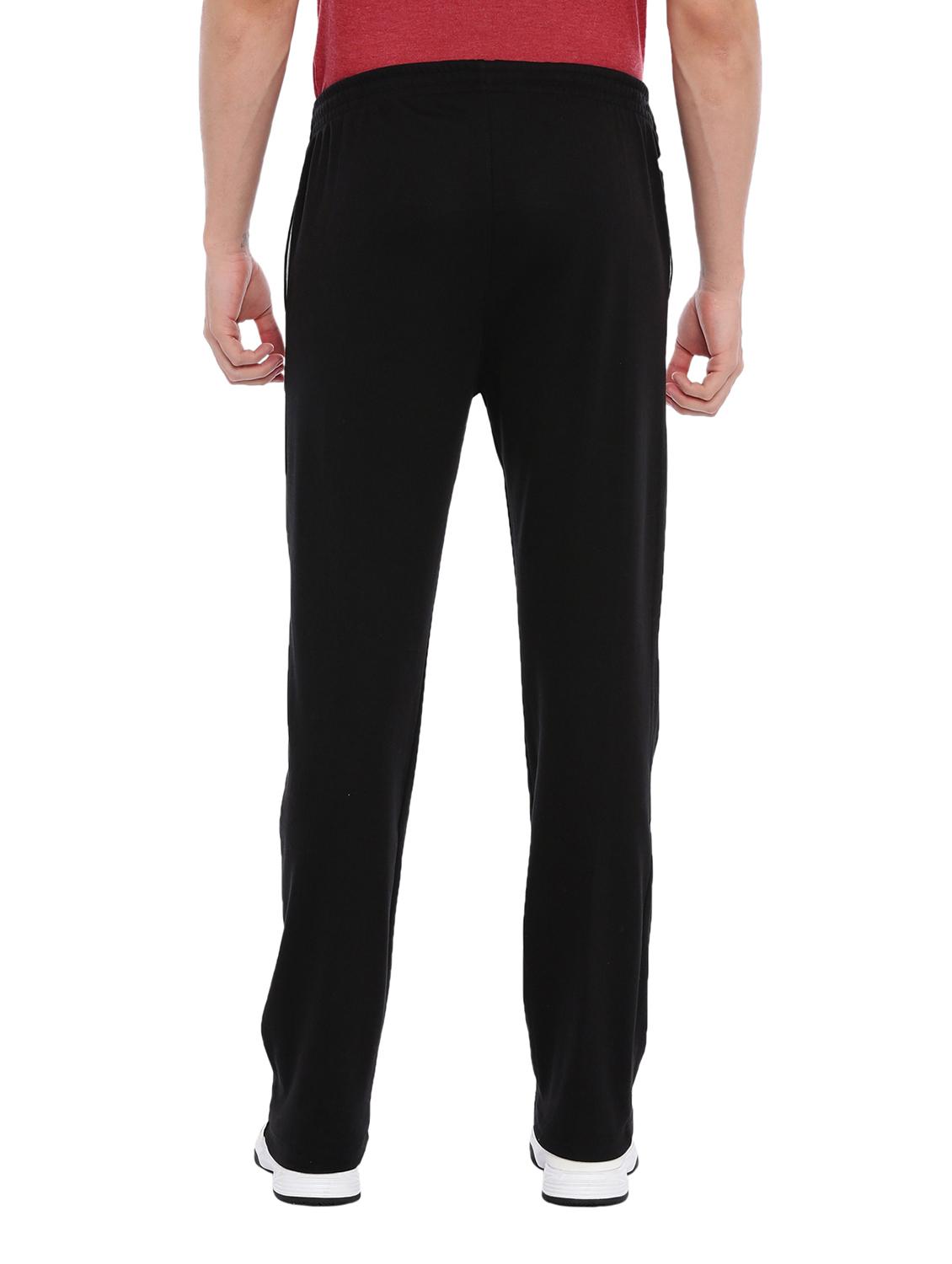 black polyester full length track pant - 17083255 - Zoom Image - 3