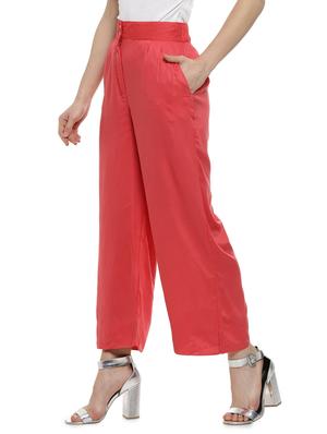 red rayon palazzos - 17083426 - Standard Image - 2