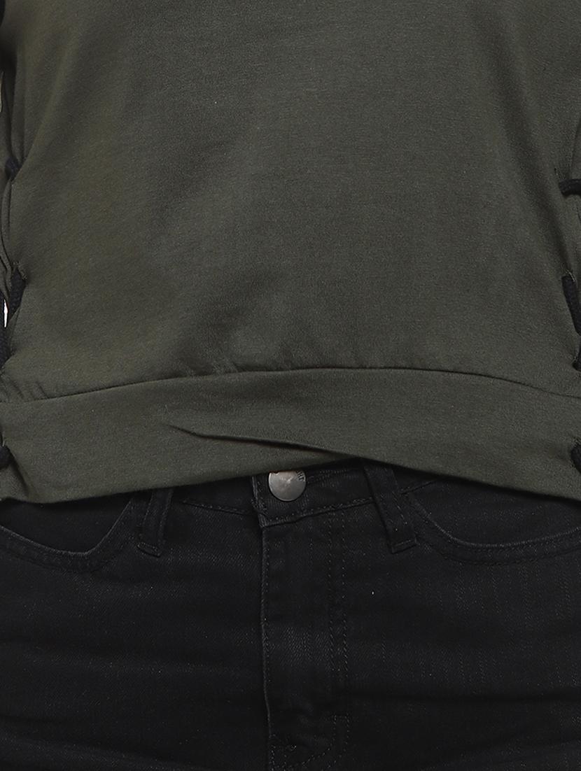 green cotton regular top - 17083429 - Zoom Image - 6