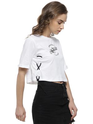 white cotton regular top - 17083432 - Standard Image - 2