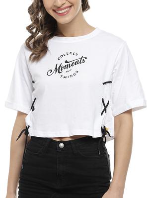 white cotton regular top - 17083432 - Standard Image - 5