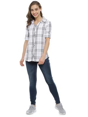 white cotton regular shirt - 17083445 - Standard Image - 4