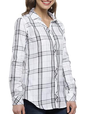 white cotton regular shirt - 17083445 - Standard Image - 5