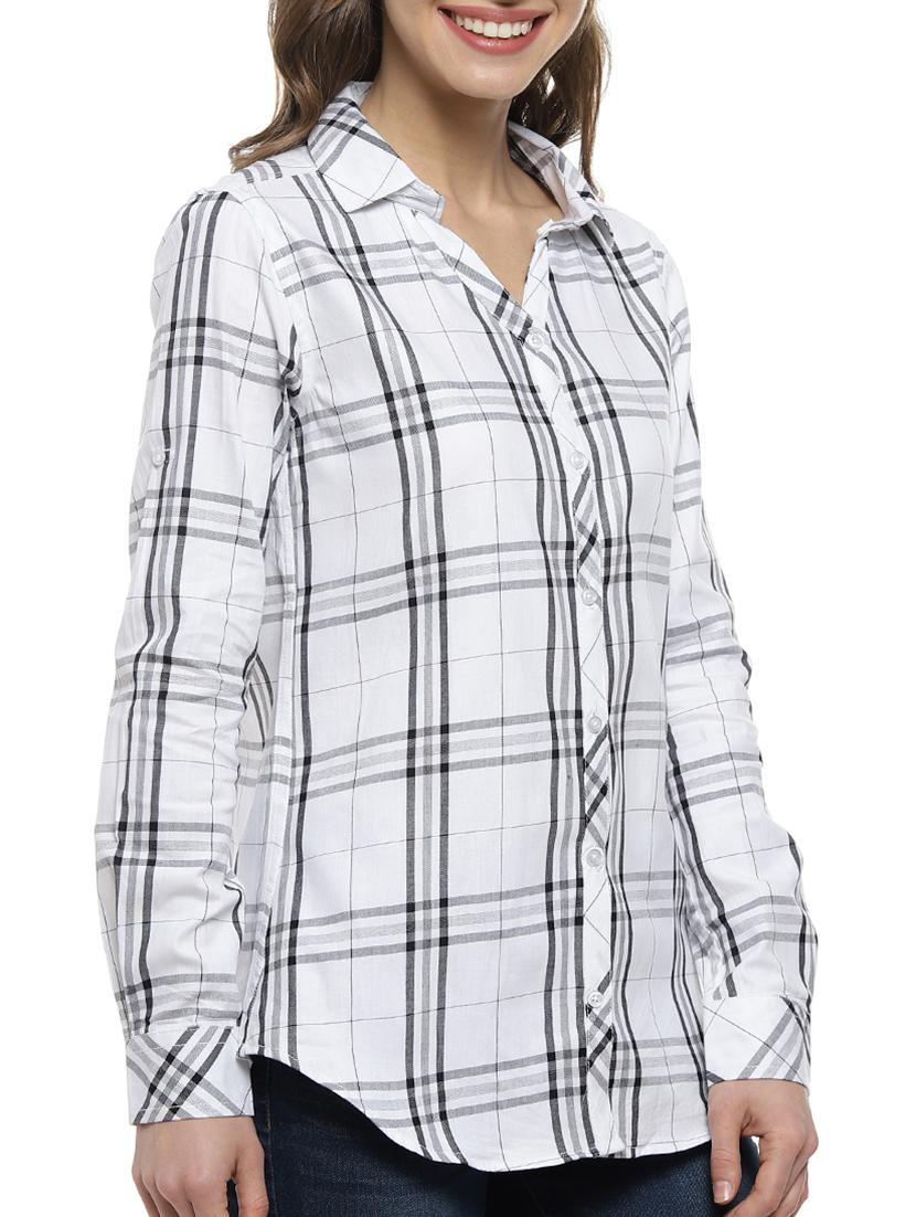 white cotton regular shirt - 17083445 - Zoom Image - 5