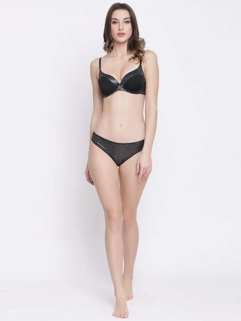 black cotton bras and panty set - 17083643 - Zoom Image - 5
