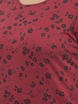 red cotton regular tee - 17083801 - Standard Image - 5