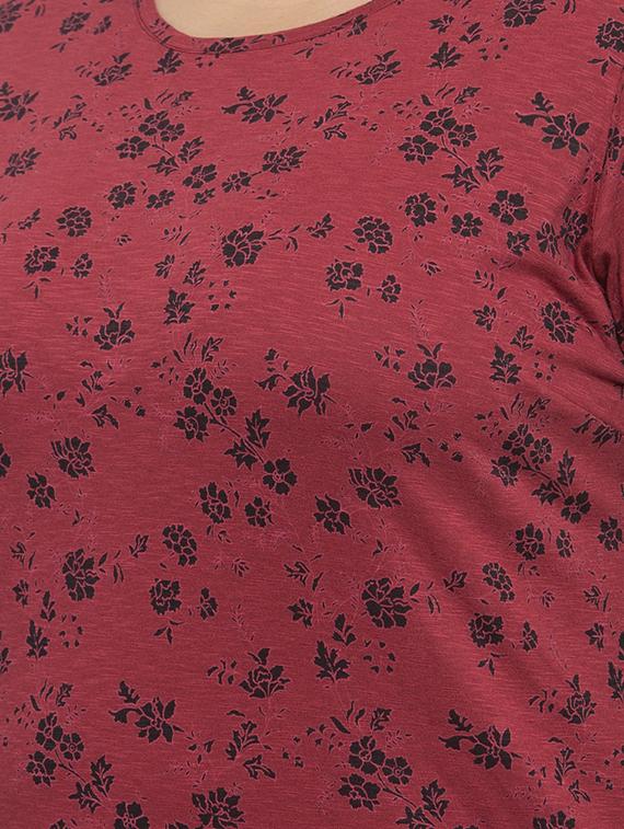 red cotton regular tee - 17083801 - Zoom Image - 5