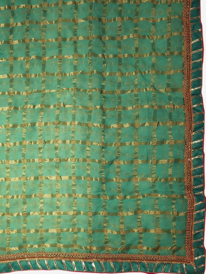 self design woven saree with blouse - 17084047 - Zoom Image - 4