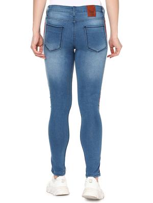 side tape slim fit jeans - 17084202 - Standard Image - 3