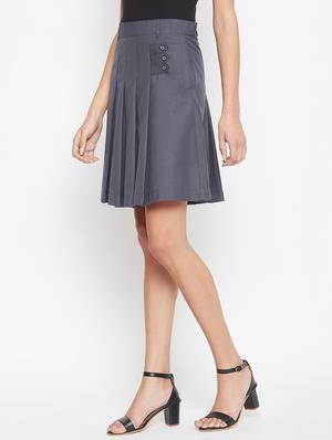 high rise pleated skirt - 17084477 - Standard Image - 2