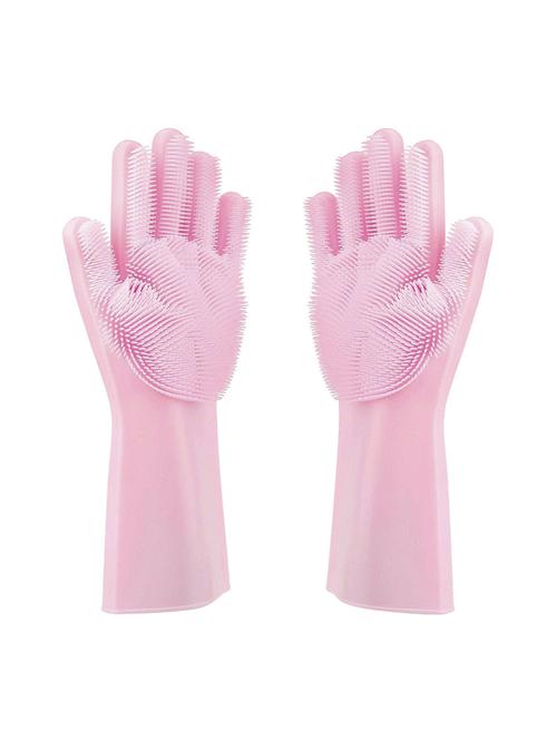 silver shine silicon scrubbing gloves multi use(1 pair) - 17084512 - Standard Image - 1