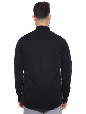 black striped casual shirt - 17084579 - Standard Image - 3