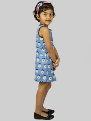 blue cotton frock - 17084759 - Standard Image - 2