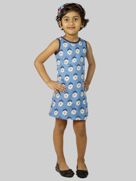 blue cotton frock - 17084759 - Zoom Image - 1