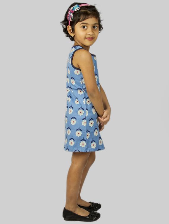 blue cotton frock - 17084759 - Zoom Image - 2