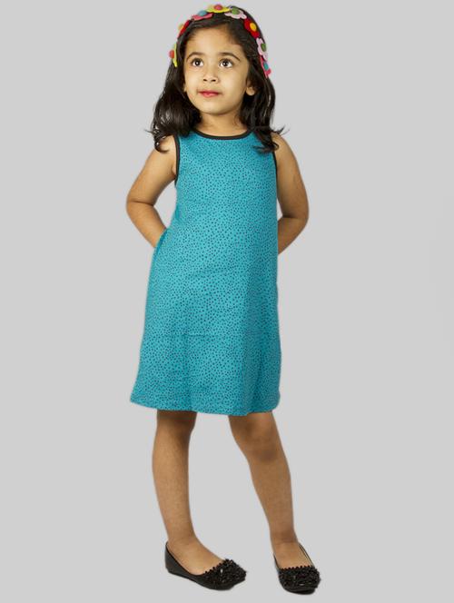 blue cotton frock - 17084761 - Standard Image - 1