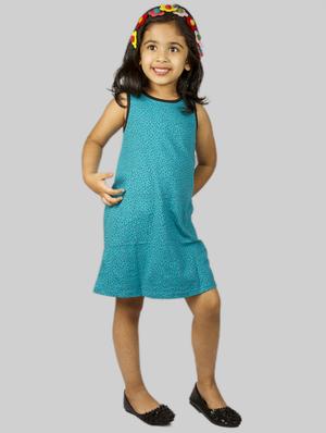 blue cotton frock - 17084761 - Standard Image - 2