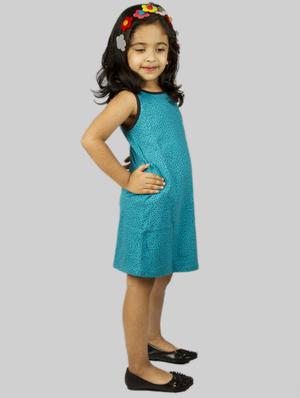 blue cotton frock - 17084761 - Standard Image - 3