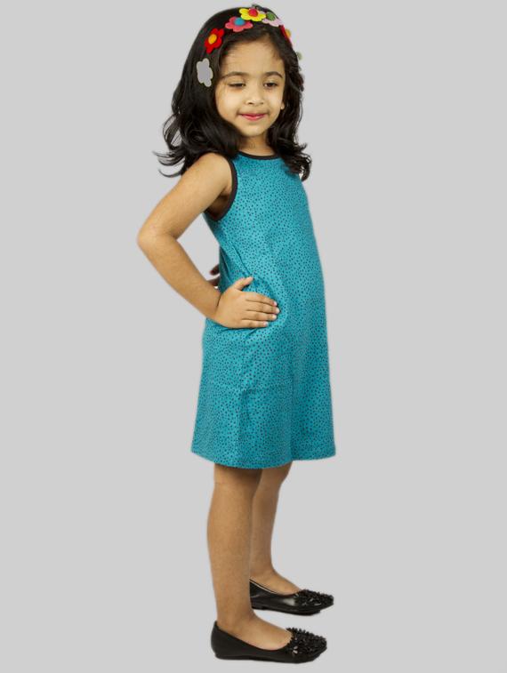 blue cotton frock - 17084761 - Zoom Image - 3