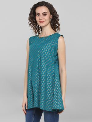 round neck printed tunic - 17084789 - Standard Image - 2