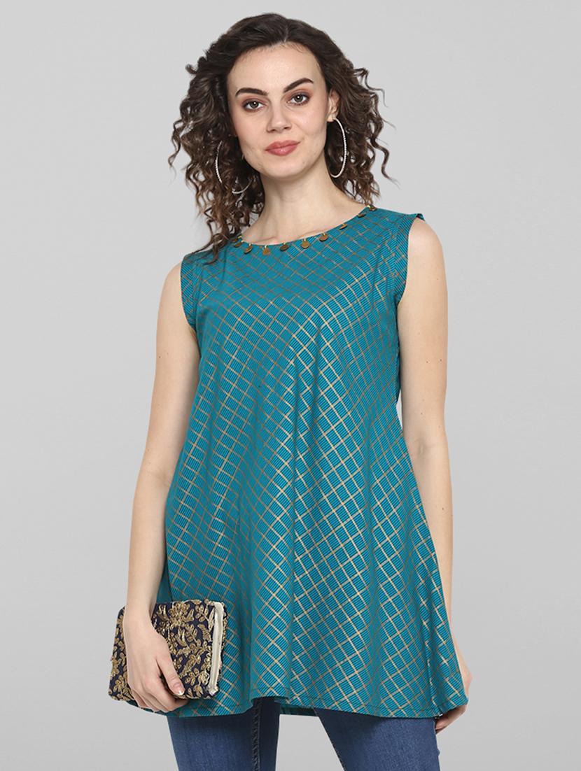 round neck printed tunic - 17084789 - Zoom Image - 4