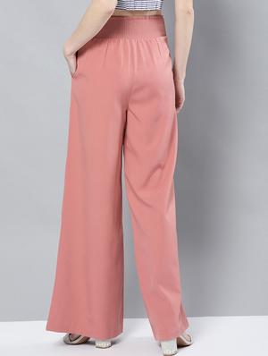 tie front wide leg trouser - 17085268 - Standard Image - 3