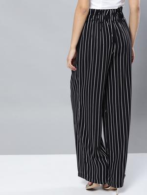 paper bag waist flat front trouser - 17085293 - Standard Image - 3