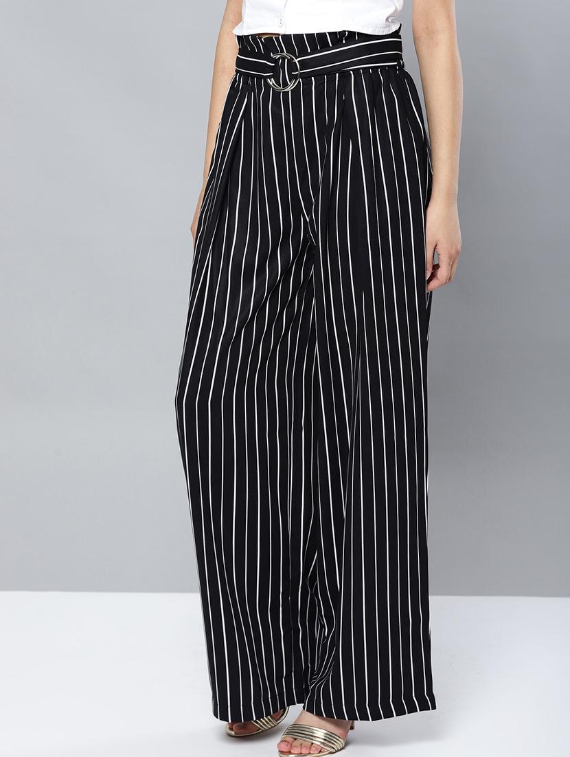 paper bag waist flat front trouser - 17085293 - Zoom Image - 2